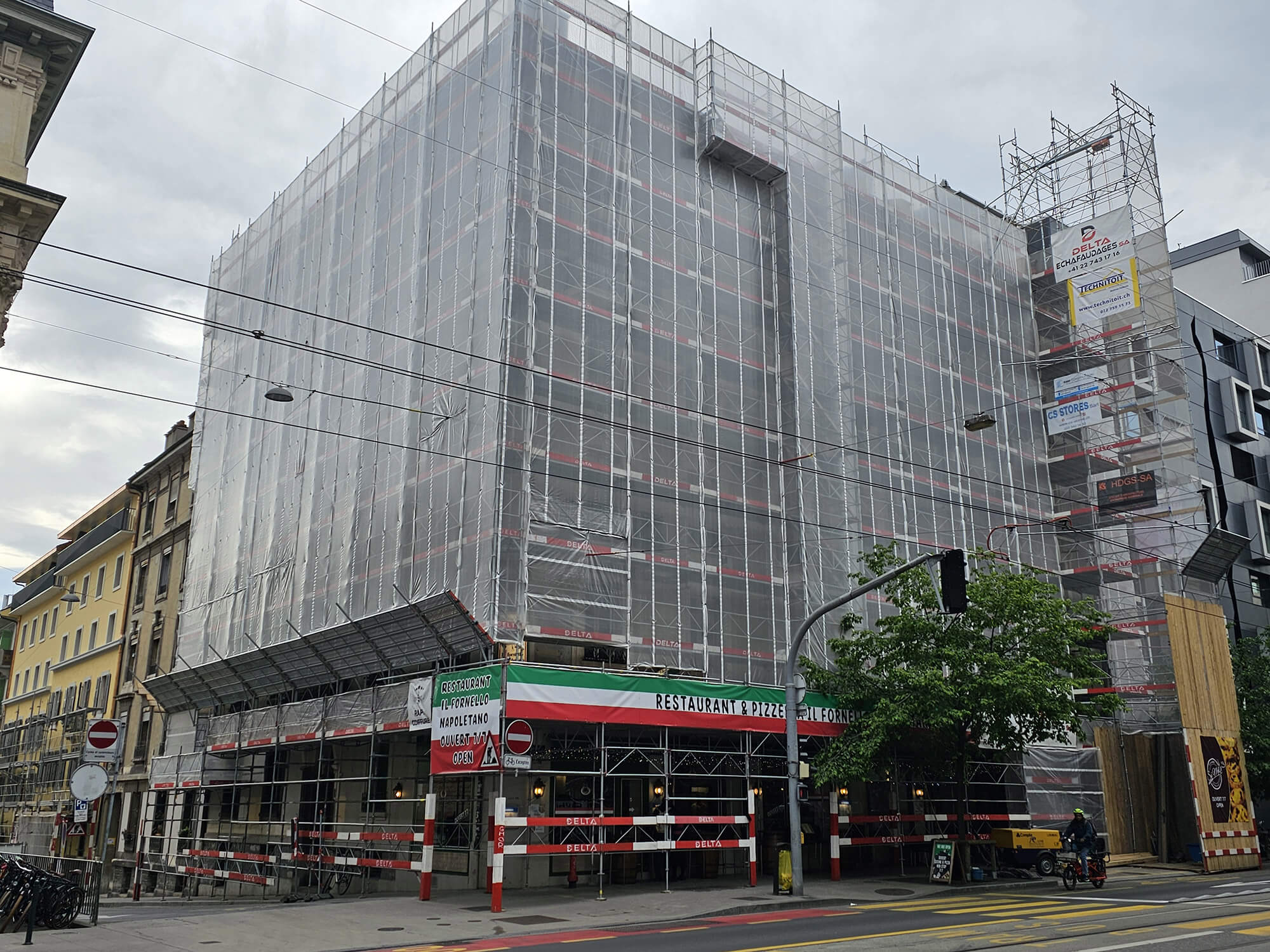 Echafaudage posé par Swiss Edifice